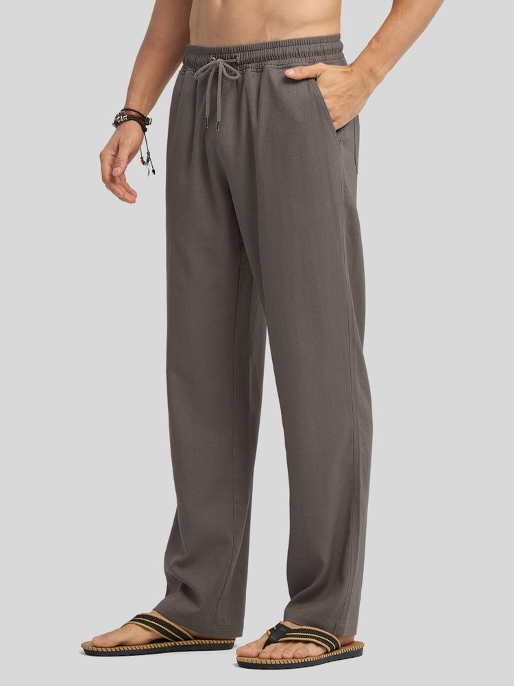 Willit Men's Casual Linen Drawstring Pants 30 In_