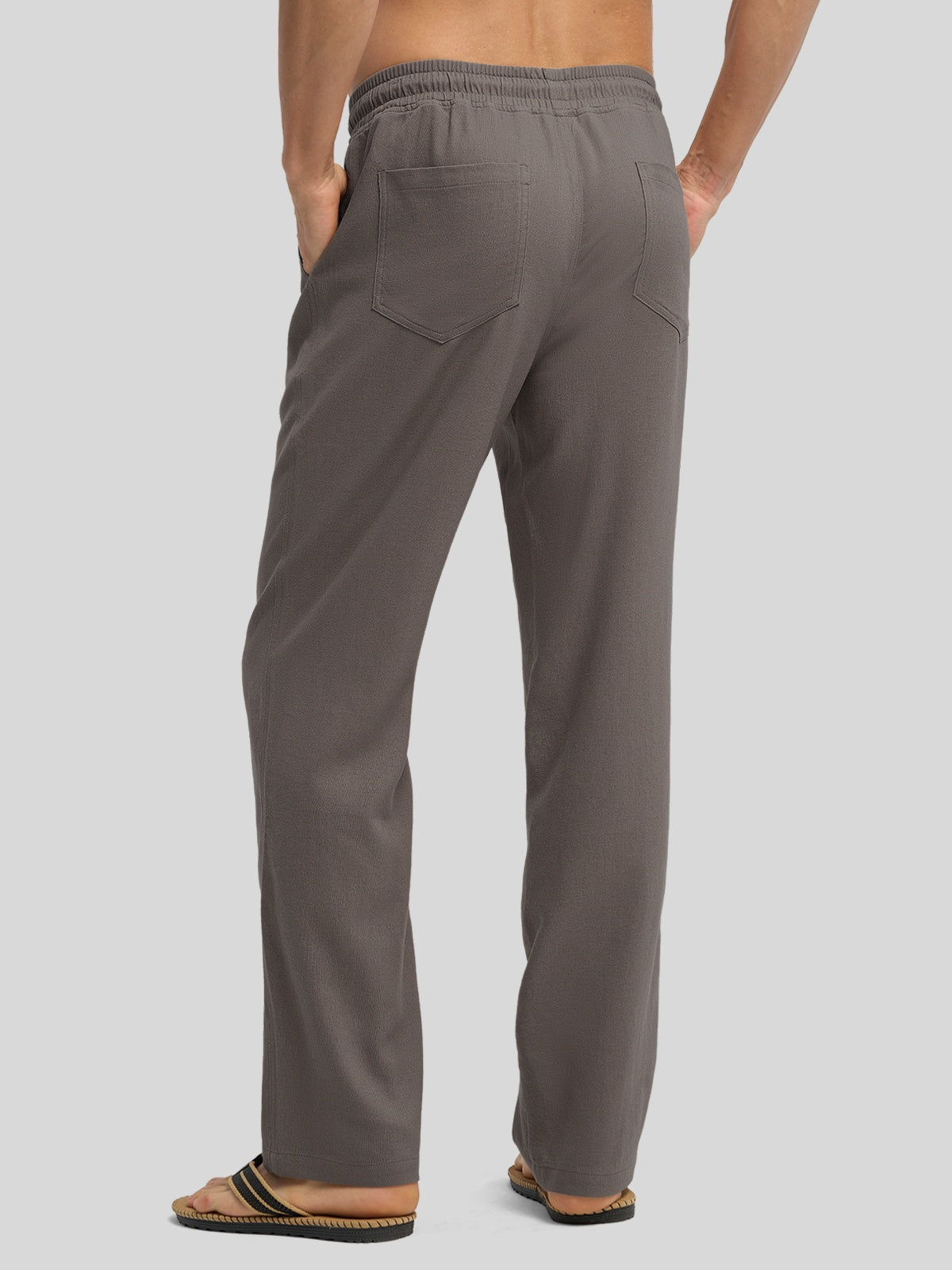 Willit Men's Casual Linen Drawstring Pants 30 In_