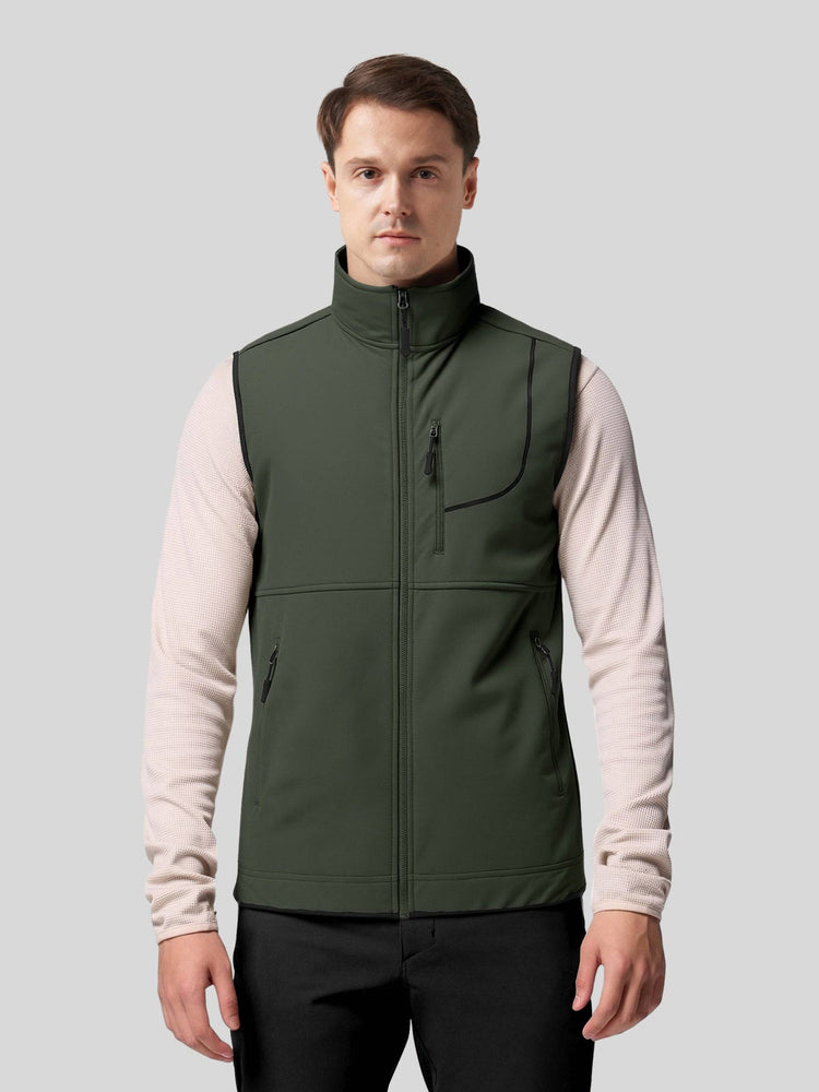 Willit Men's Softshell Vest Fleece Lined Outerwear_