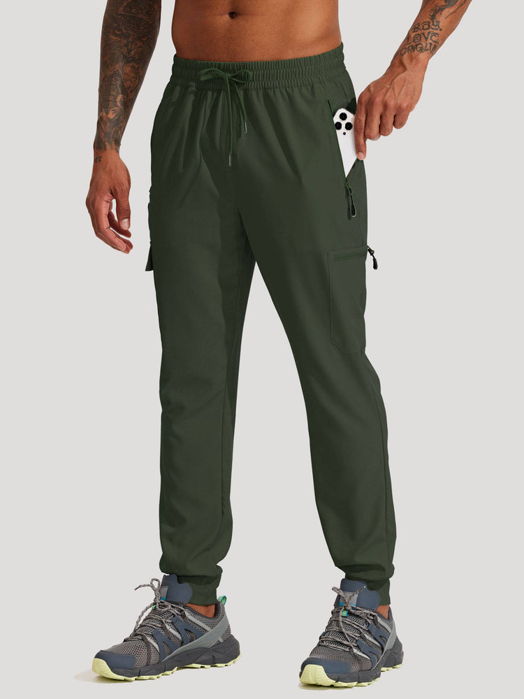 Men's Lightweight Cargo Hiking Running Joggers_