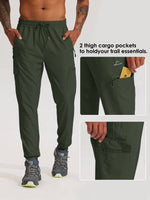 Men's Lightweight Cargo Hiking Running Joggers_