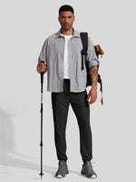 Men's Lightweight Cargo Hiking Running Joggers_