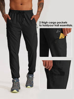 Men's Lightweight Cargo Hiking Running Joggers_
