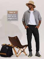 Men's Lightweight Cargo Hiking Running Joggers_