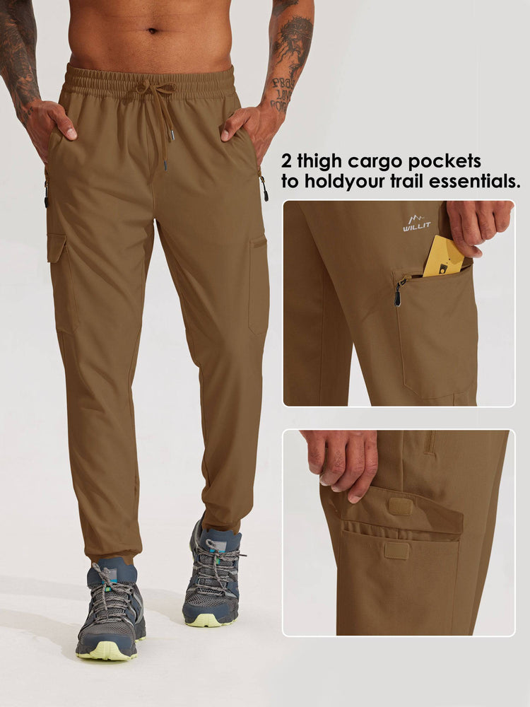 Men's Lightweight Cargo Hiking Running Joggers 