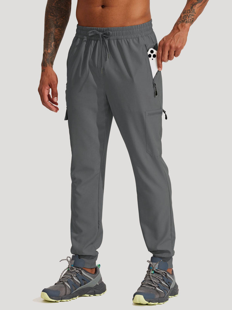 Men's Lightweight Cargo Hiking Running Joggers_
