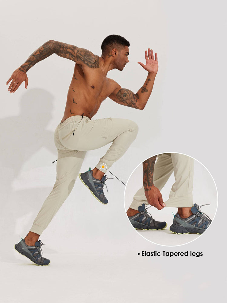 Men's Lightweight Cargo Hiking Running Joggers_