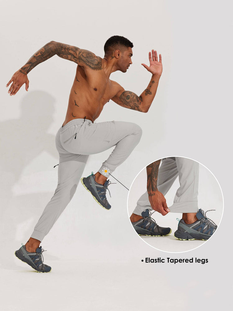 Men's Lightweight Cargo Hiking Running Joggers_