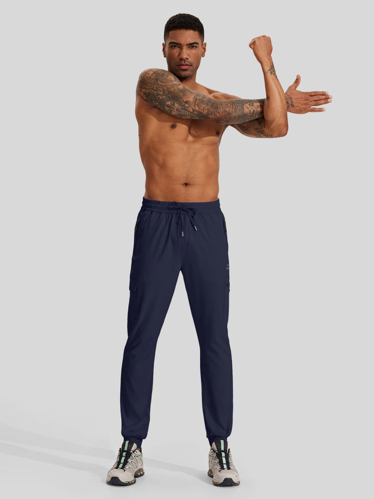 Men's Lightweight Cargo Hiking Running Joggers_
