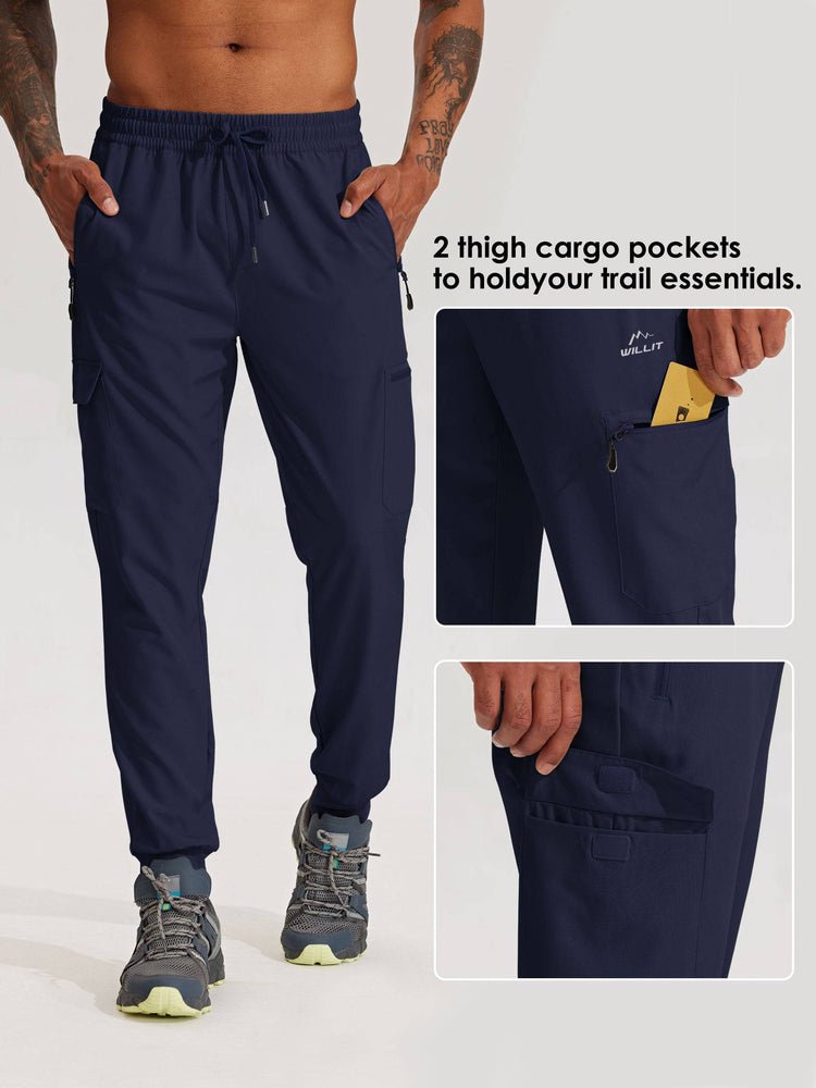 Men's Lightweight Cargo Hiking Running Joggers_