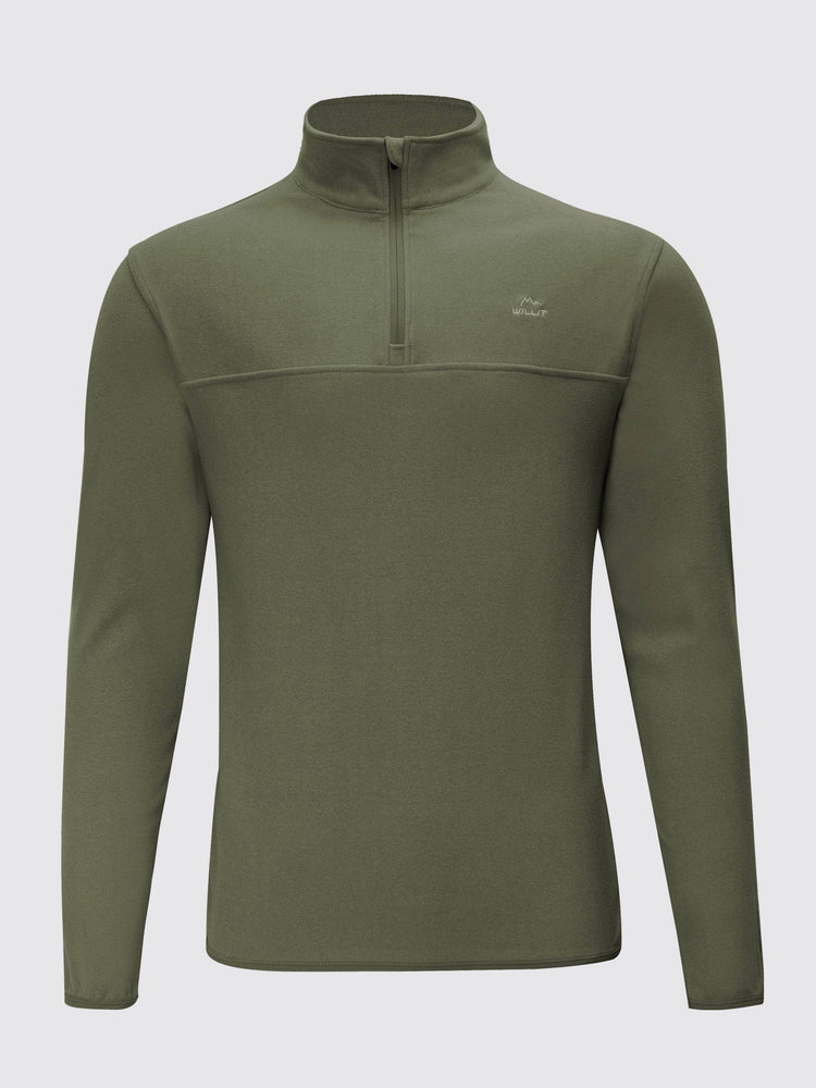 Willit Men's Fleece Pullover lightweight Sportswear_Laydown_