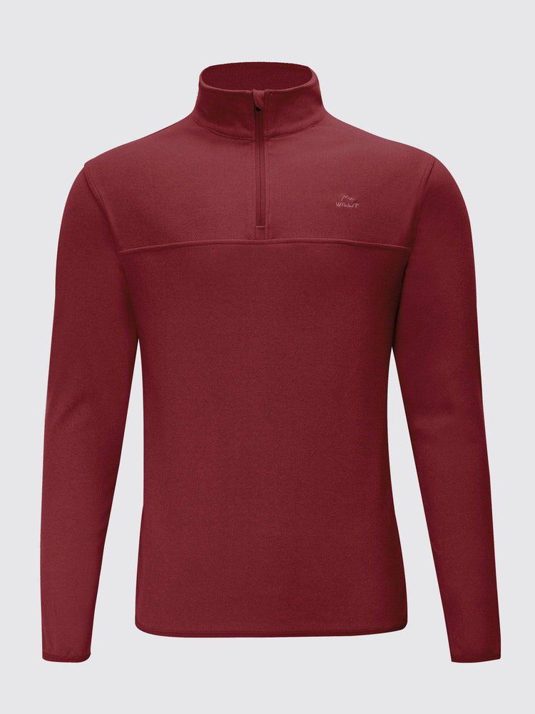 Willit Men's Fleece Pullover lightweight Sportswear_Laydown_