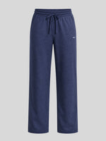 Men's heather sweatpants with an elastic drawstring waistband 