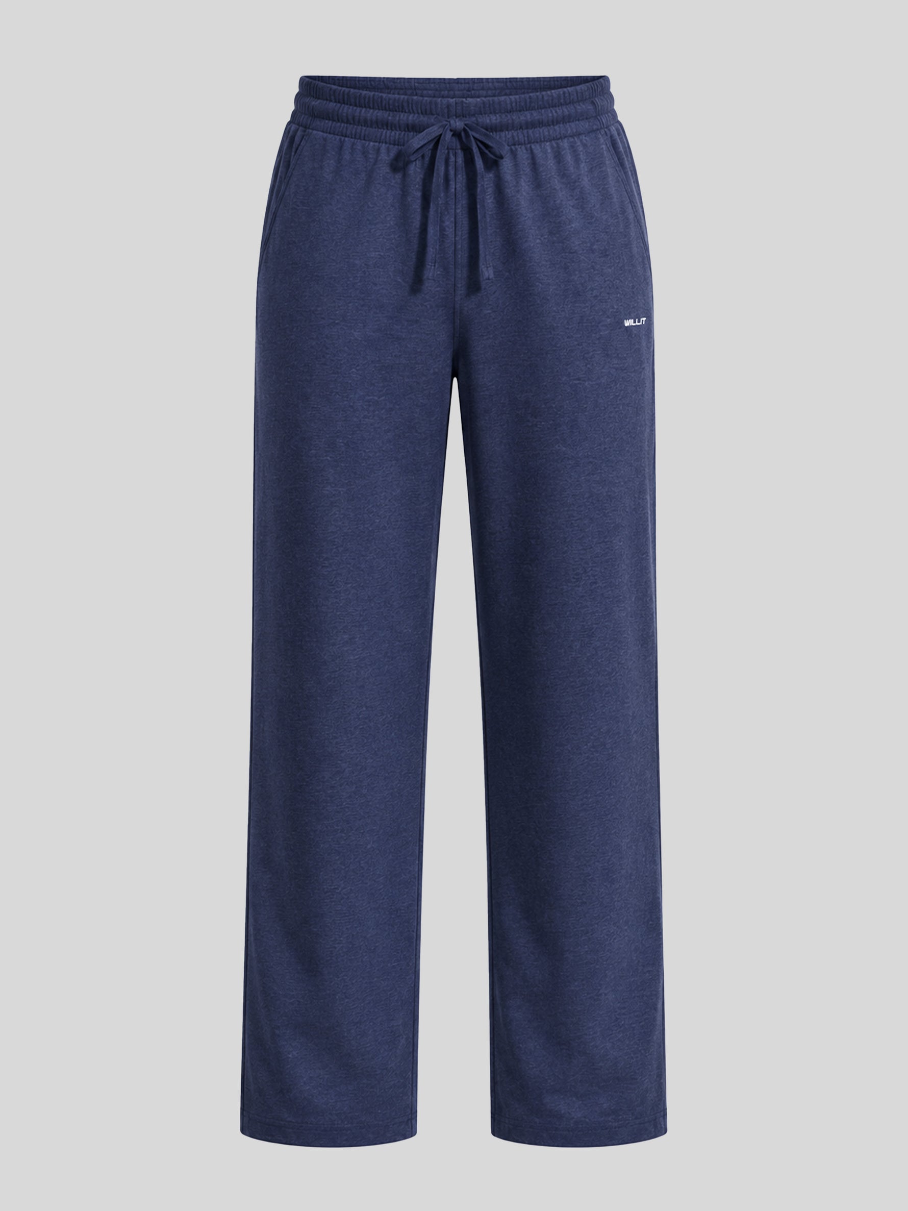 Men's heather sweatpants with an elastic drawstring waistband 