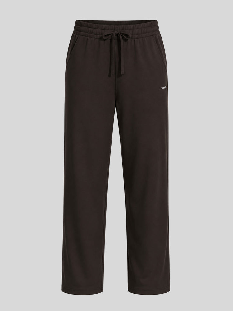 Men's heather sweatpants with an elastic drawstring waistband 