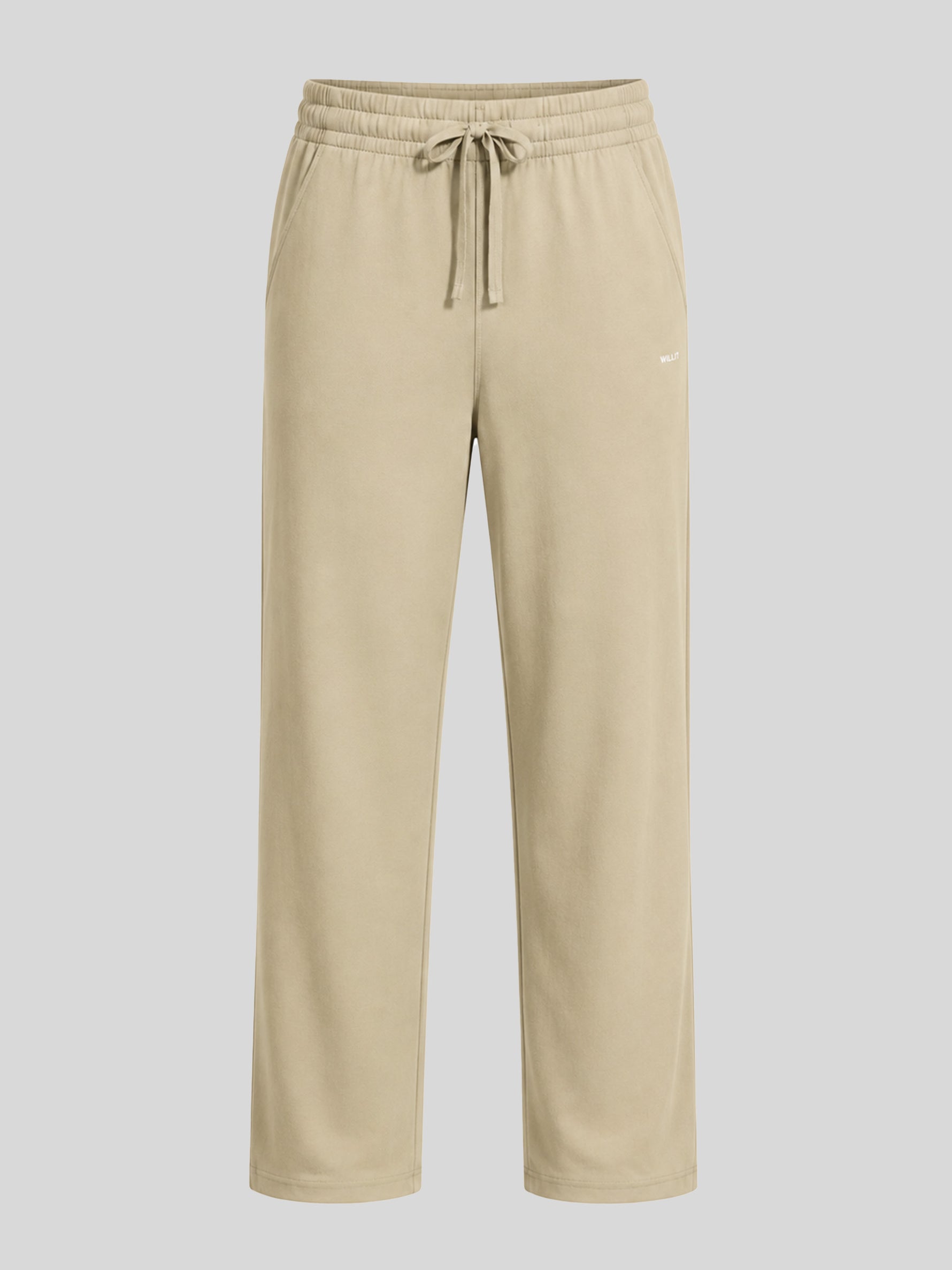 Men's heather sweatpants with an elastic drawstring waistband 