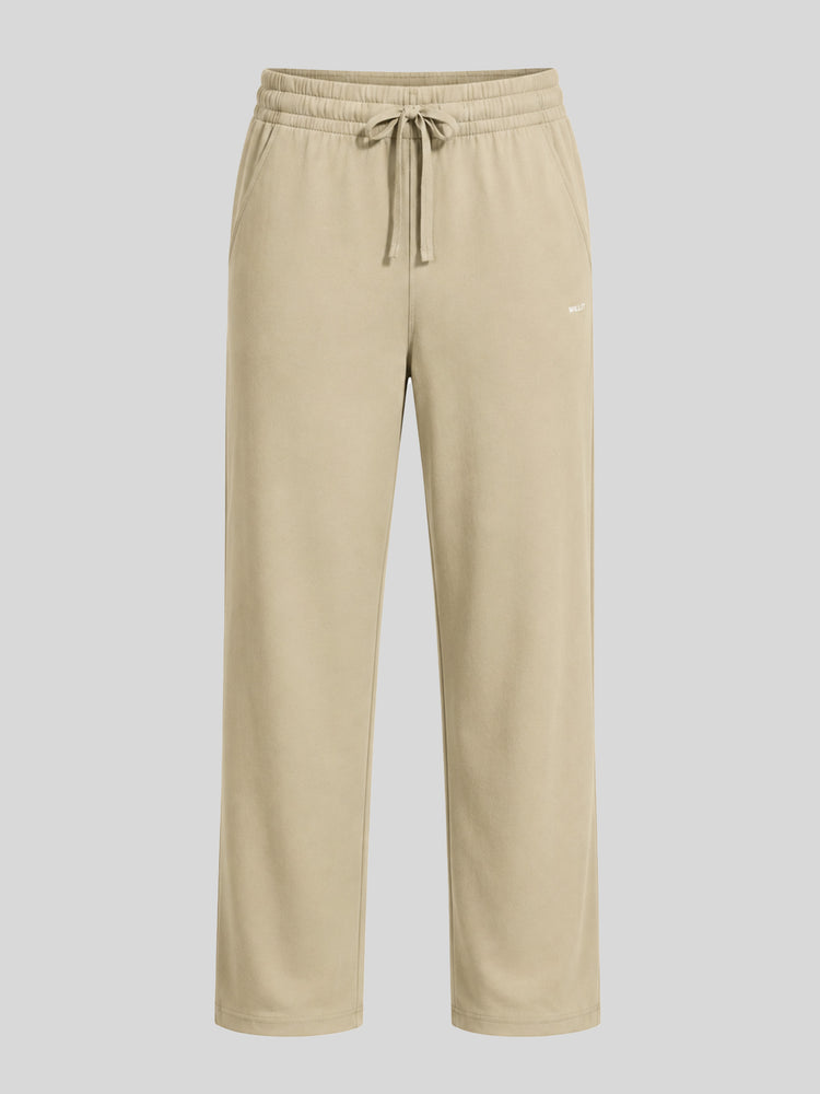 Men's heather sweatpants with an elastic drawstring waistband 