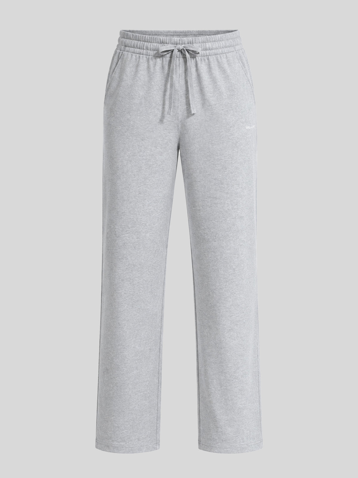 Men's heather sweatpants with an elastic drawstring waistband 