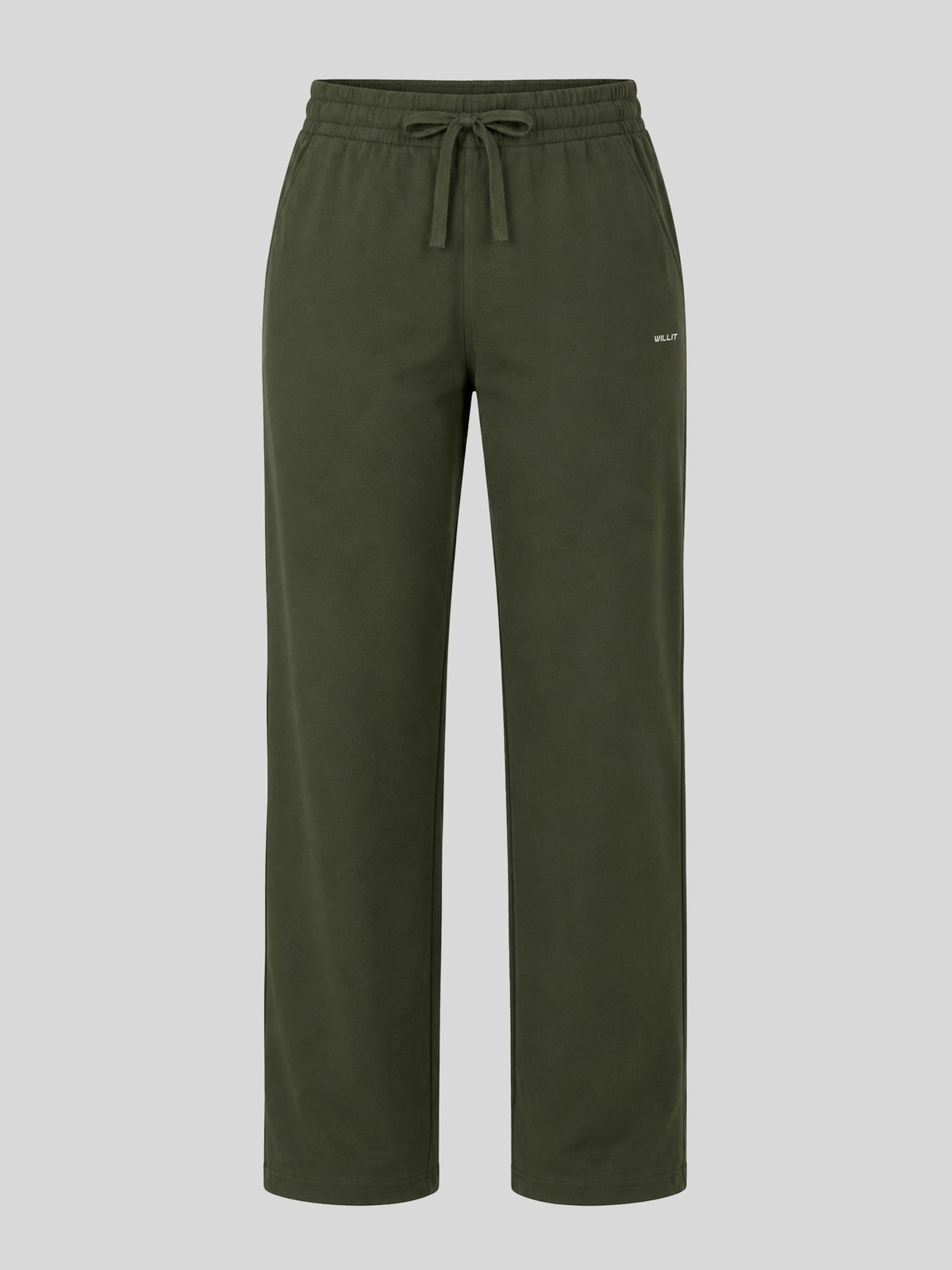 Men's heather sweatpants with an elastic drawstring waistband 
