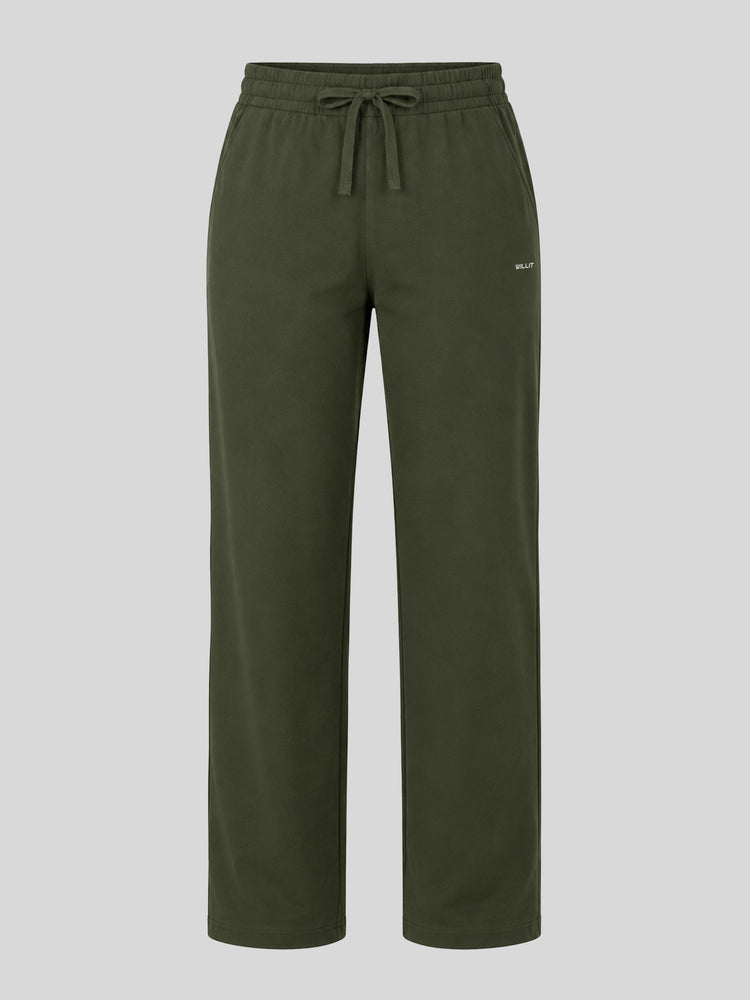 Men's heather sweatpants with an elastic drawstring waistband 
