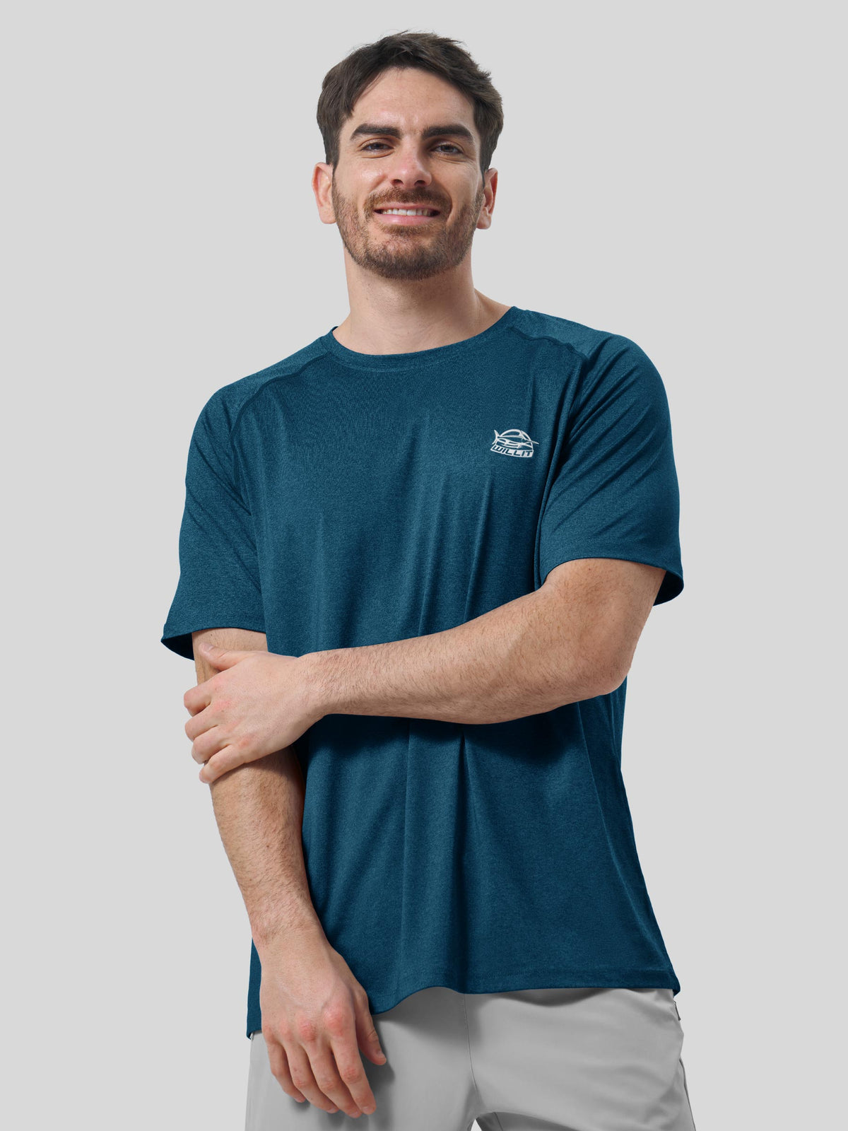 Willit Men's Sun Protection Crew Neck T-Shirt in 