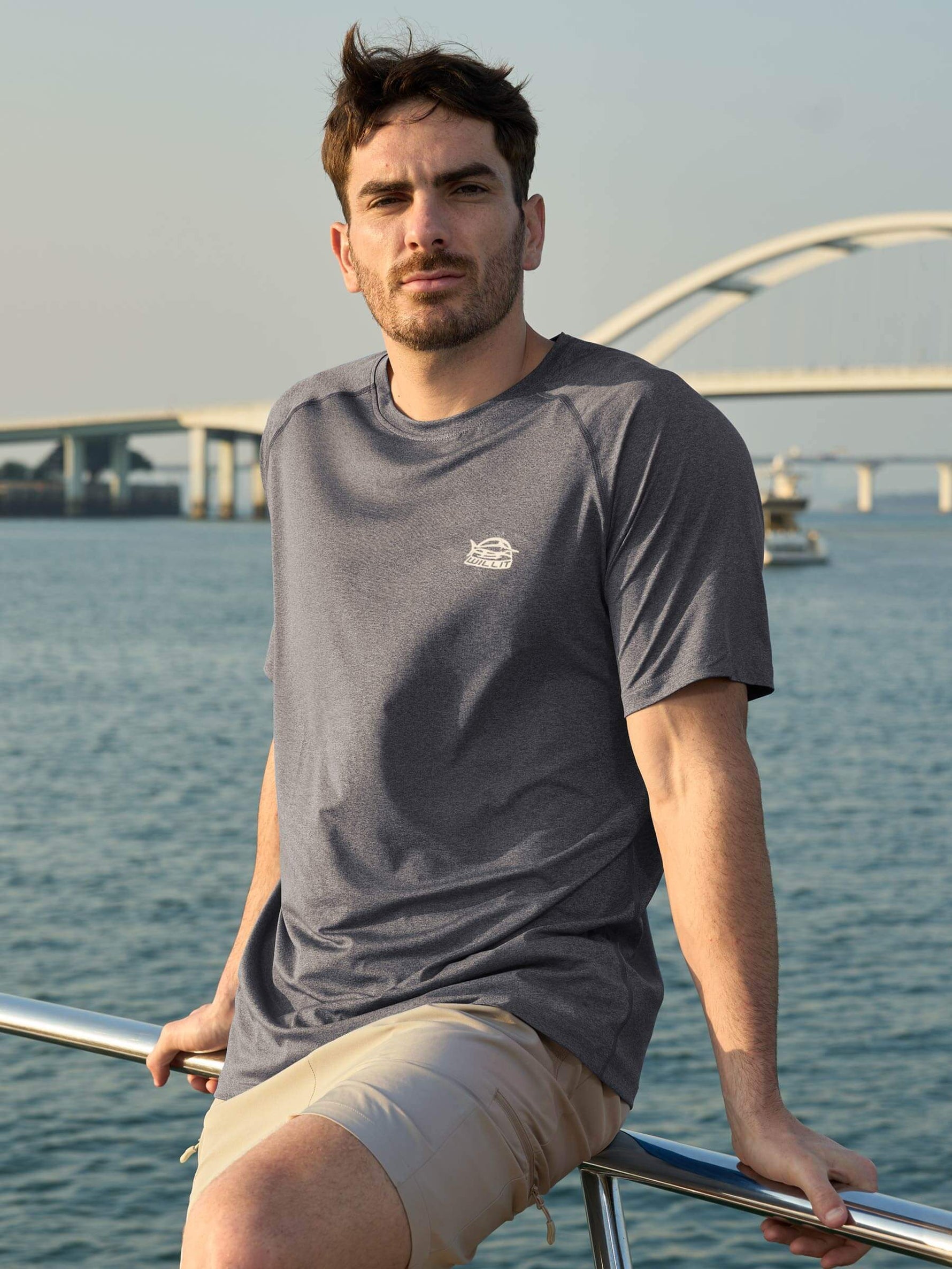 Wiliit Men's Sun Protection Crew Neck T-Shirt 