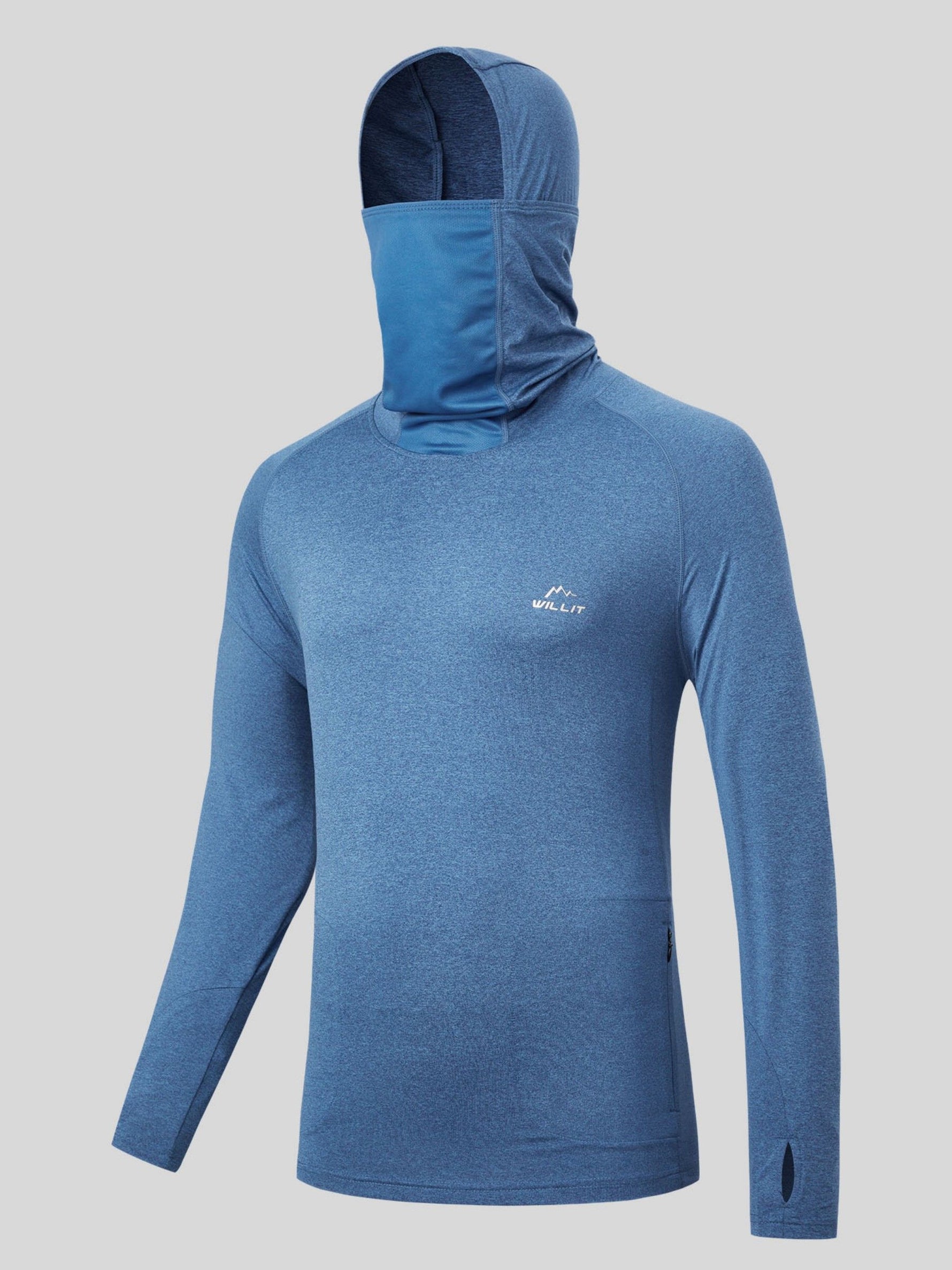 Willit Men's Sun Protection Hoodie Shirts UPF 50+ 