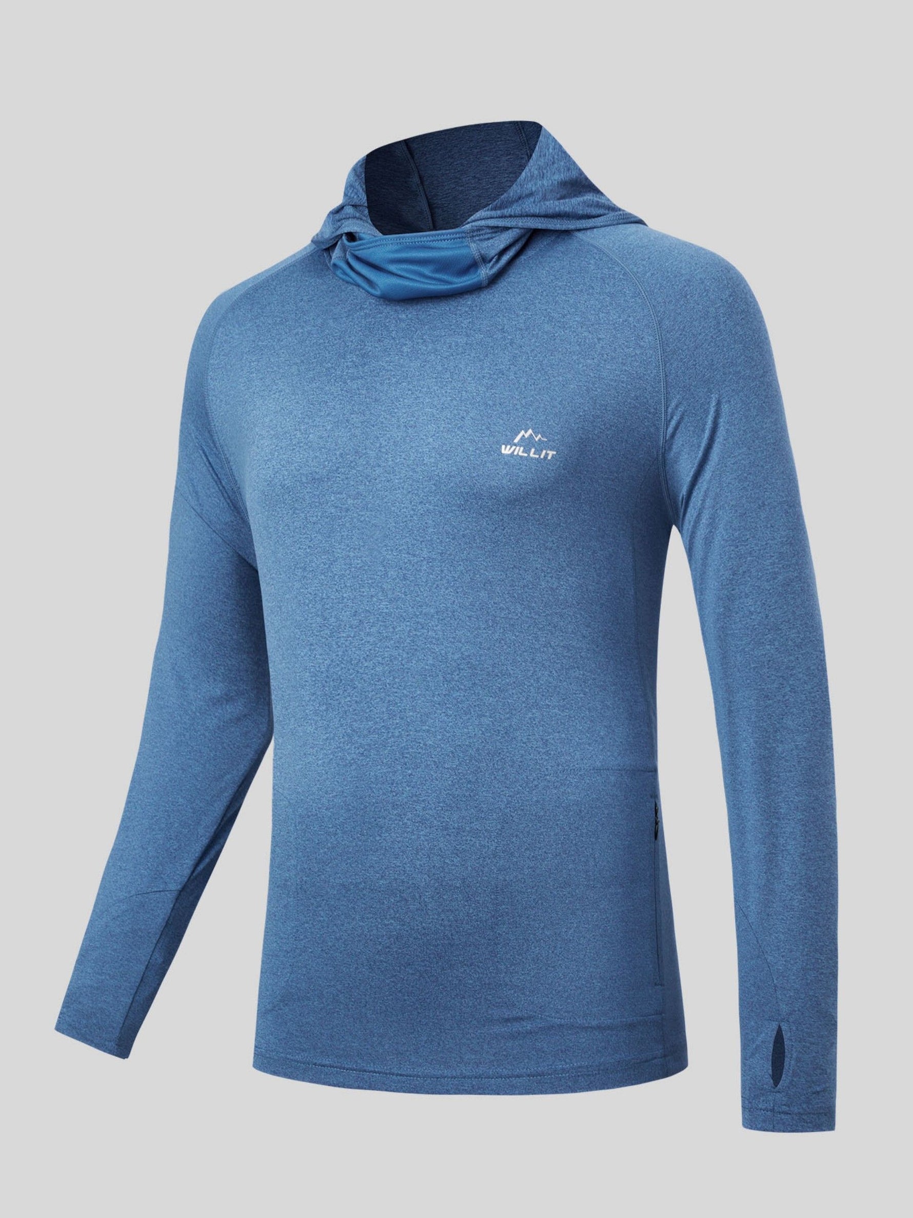 Willit Men's Sun Protection Hoodie Shirts UPF 50+ 