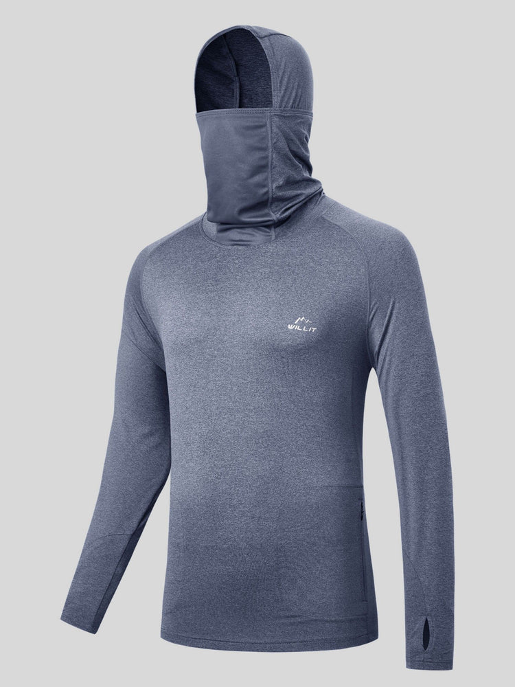 Willit Men's Sun Protection Hoodie Shirts UPF 50+ 