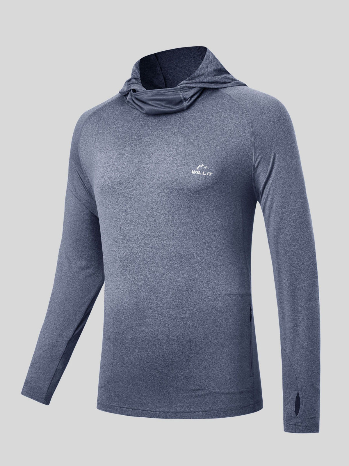 Willit Men's Sun Protection Hoodie Shirts UPF 50+ 