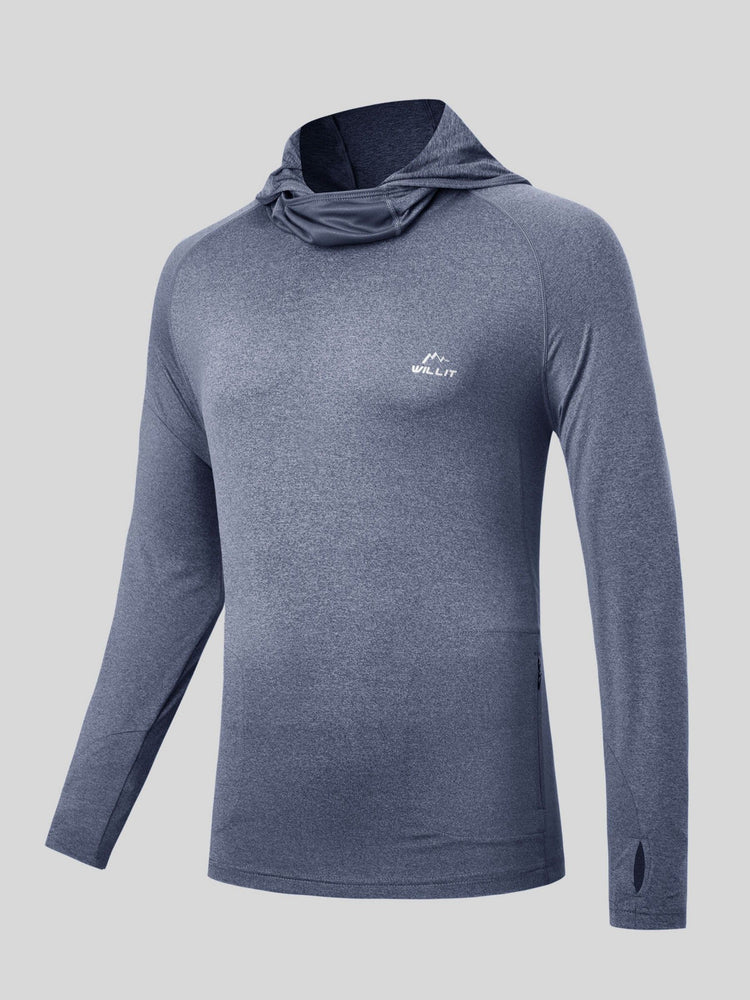 Willit Men's Sun Protection Hoodie Shirts UPF 50+ 
