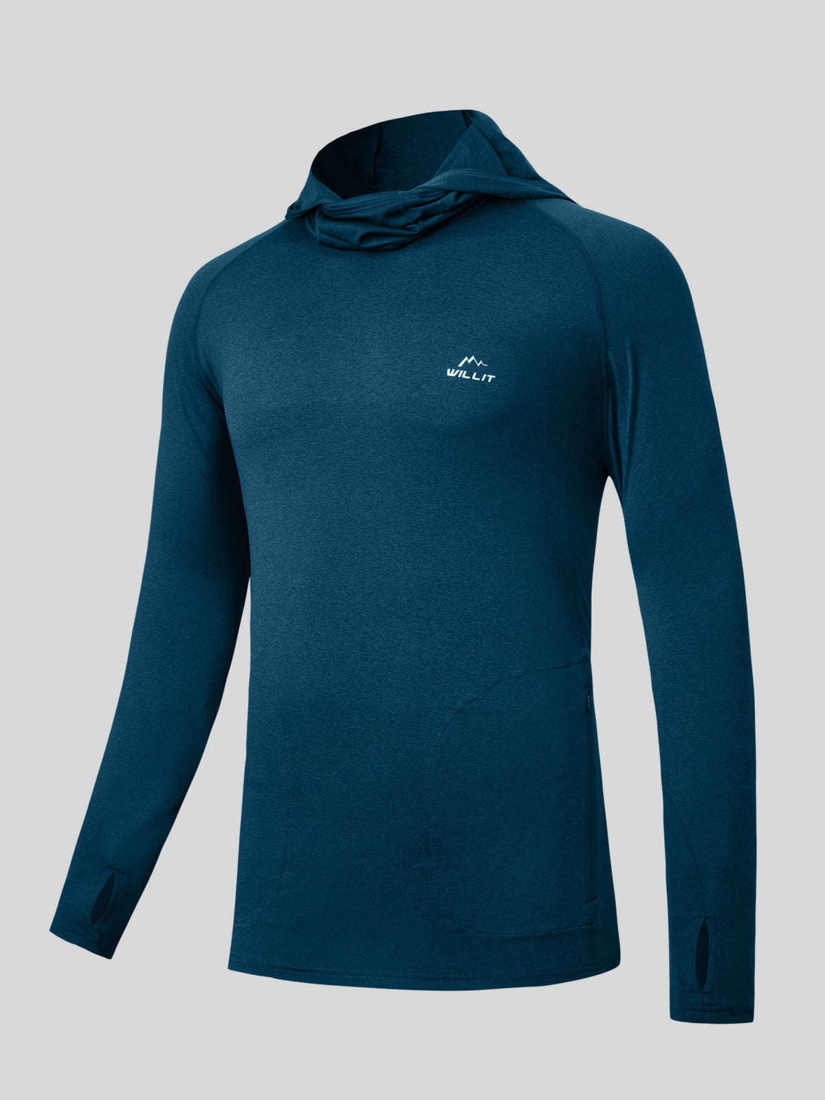Willit Men's Sun Protection Hoodie Shirts UPF 50+ 