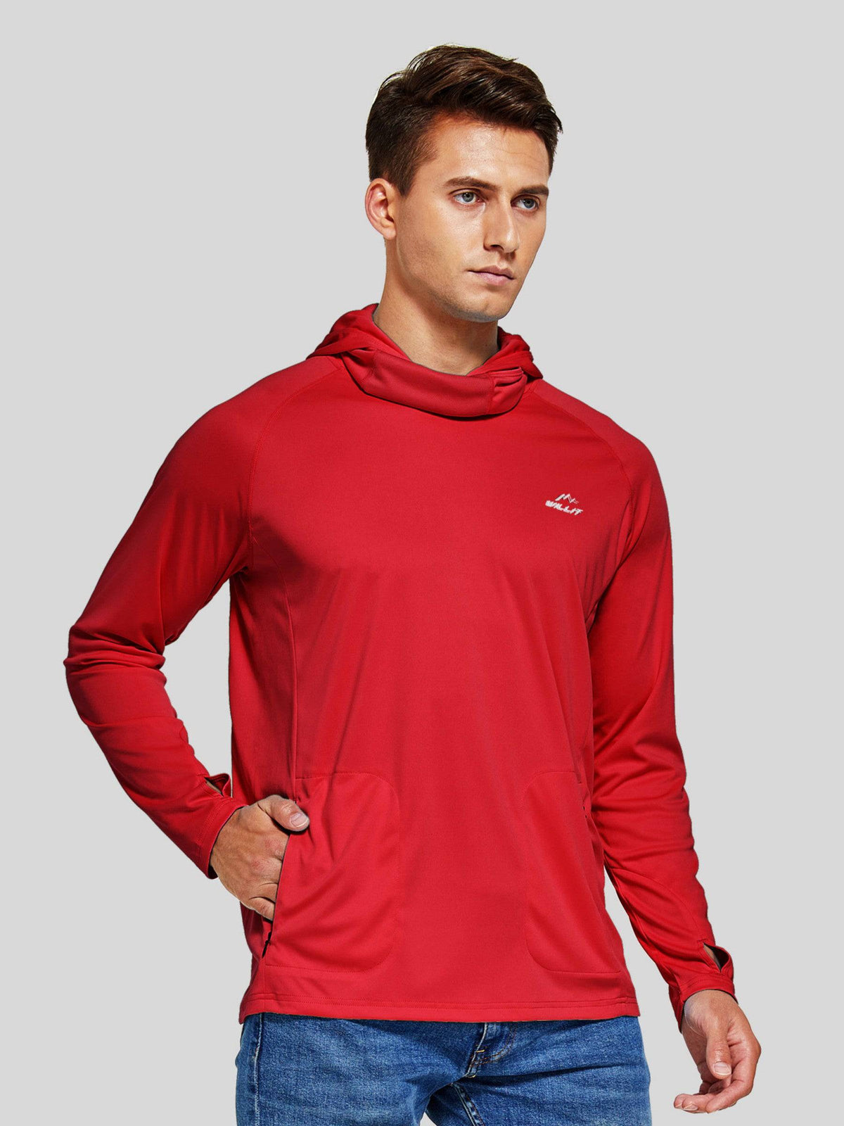 Willit Men's Sun Protection Hoodie UPF 50+ 