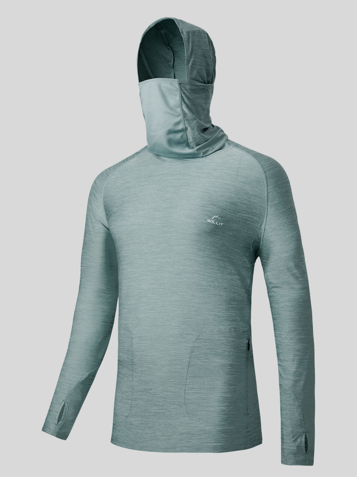 Willit Men's Sun Protection Hoodie Shirts UPF 50+ 