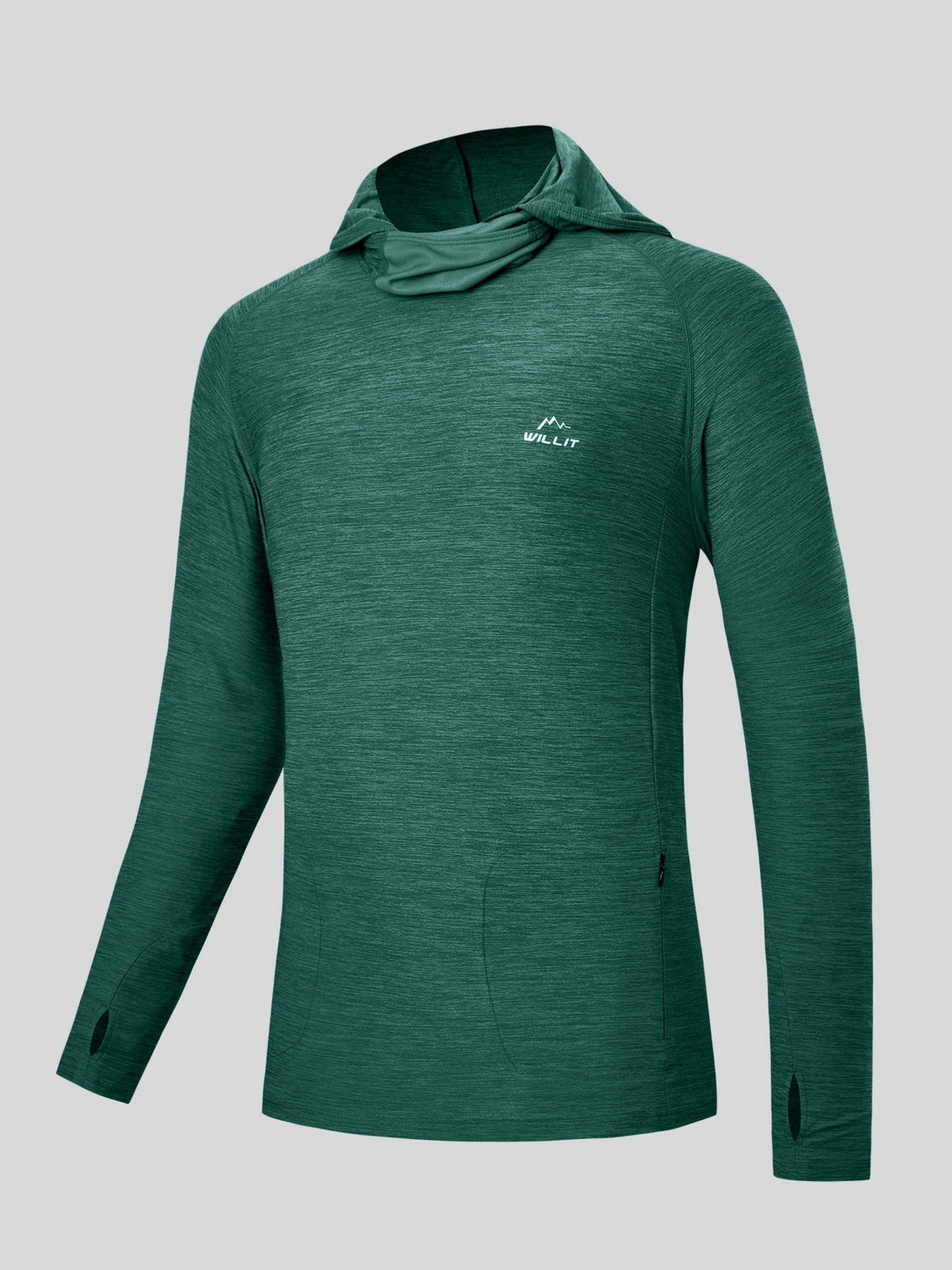 Willit Men's Sun Protection Hoodie Shirts UPF 50+ 