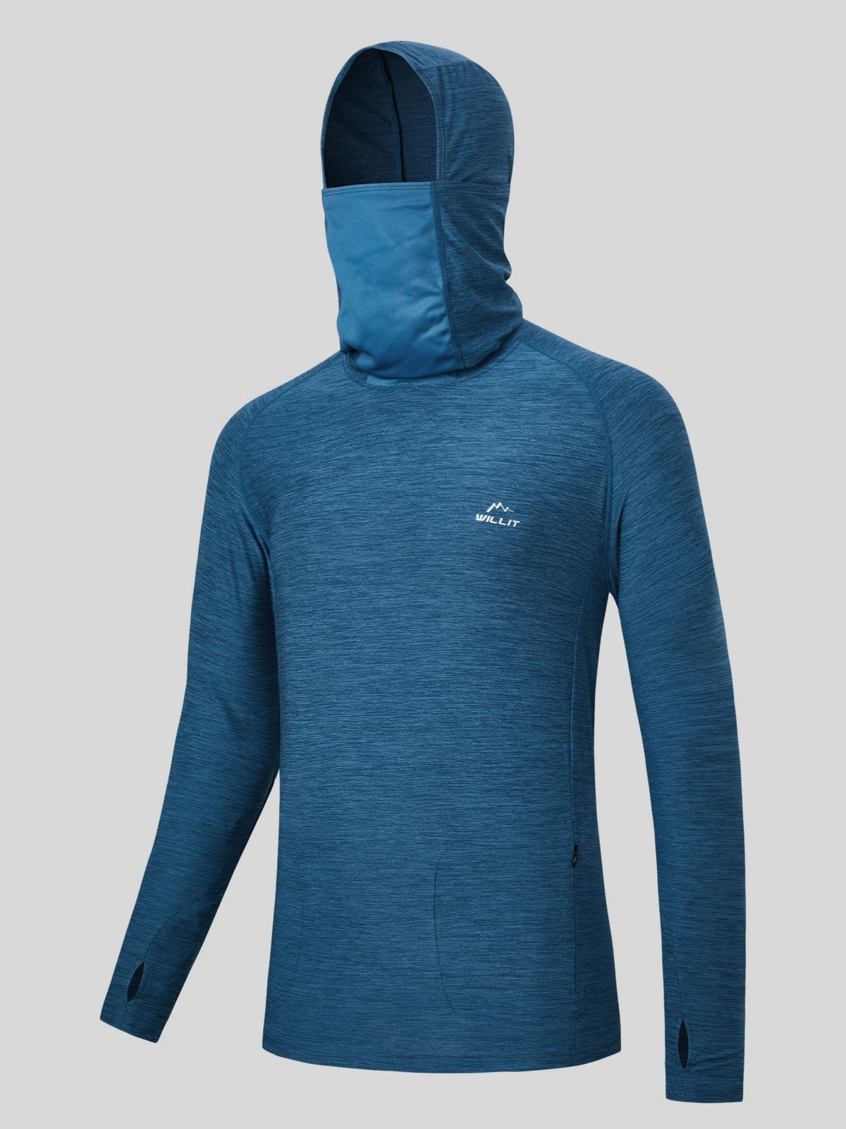 Willit Men's Sun Protection Hoodie Shirts UPF 50+ 