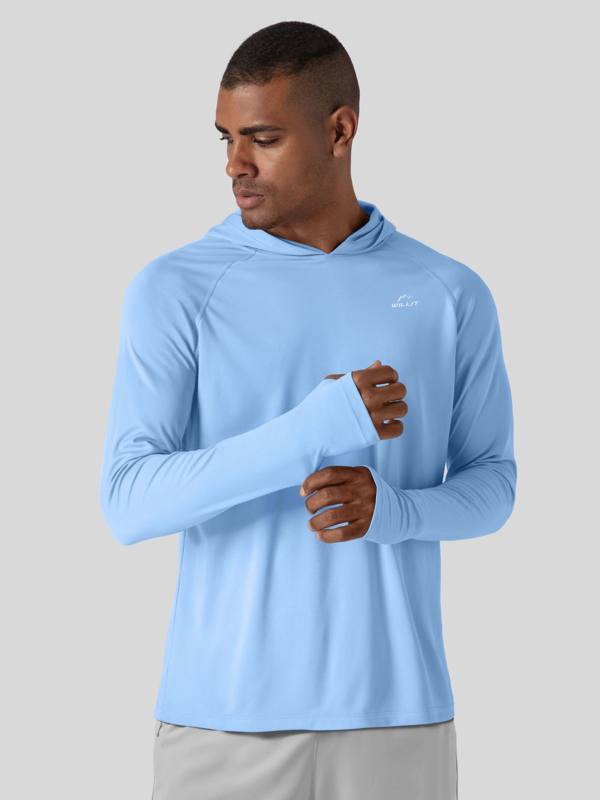 Men's Sun Protection Long Sleeve Shirts Hoodie_#blue