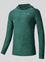 Willit Men's Sun Protection Long Sleeve Hooded Shirts 