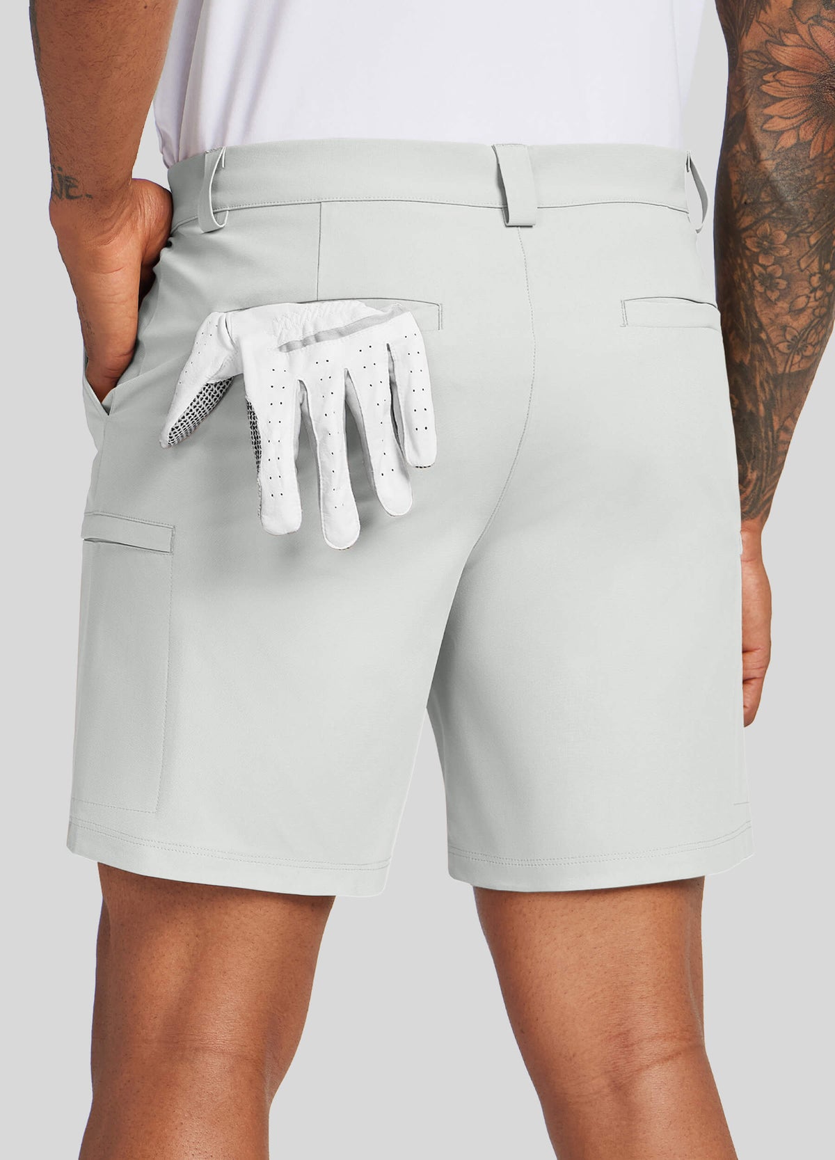 Men Golf Dress Shorts Classic Fit 