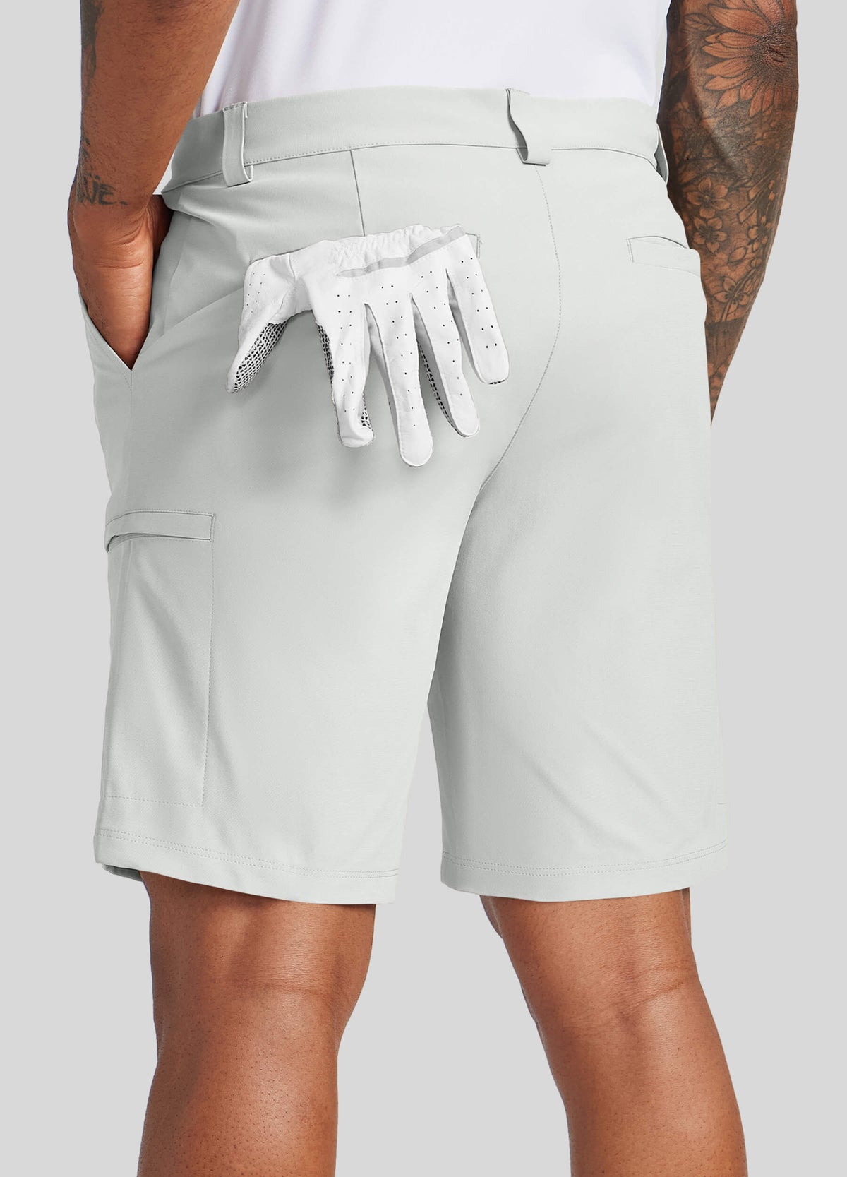 Men Golf Dress Shorts Classic Fit 