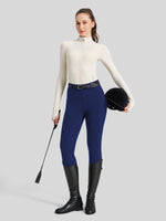 WILLIT Women's Fleece Lined Silicone Grip Riding Breeches04_Navy