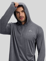 WILLIT Men's Sun Protection Long Sleeve Hooded Shirts 