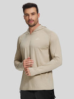 WILLIT Men's Sun Protection Long Sleeve Hooded Shirts 