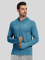 WILLIT Men's Sun Protection Long Sleeve Hooded Shirts i