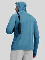 WILLIT Men's Sun Protection Long Sleeve Hooded Shirts i