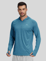 WILLIT Men's Sun Protection Long Sleeve Hooded Shirts i