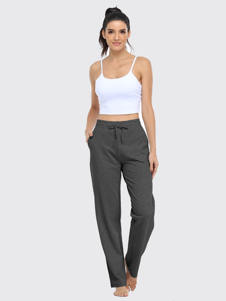 Willit Women's Straight Leg Cotton Sweatpants_