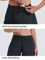 Women's High Waist Swim Board Shorts_