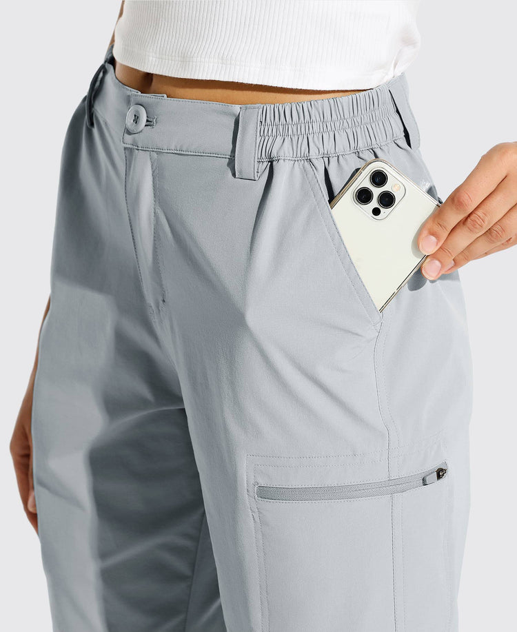 Women's Outdoor Cargo Shorts 10 Inches Inseam 