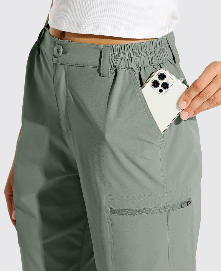 Women's Outdoor Cargo Shorts 10 Inches Inseam 